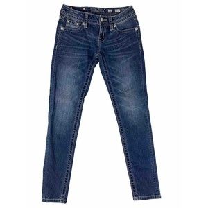 Miss Me Signature Skinny‎ Jeans Women's Medium Wash Blue Size 26